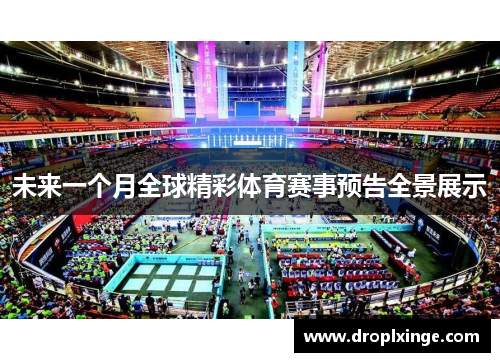 未来一个月全球精彩体育赛事预告全景展示