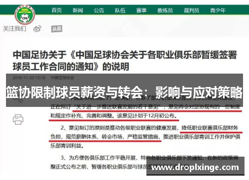 篮协限制球员薪资与转会：影响与应对策略