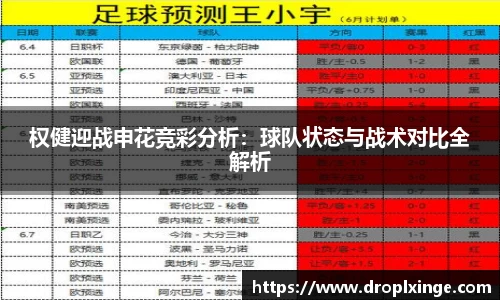 权健迎战申花竞彩分析：球队状态与战术对比全解析